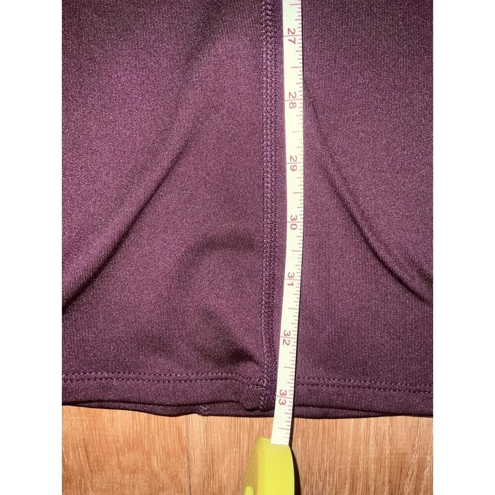 Victoria’s Secret PINK Burgundy Flare LEG Mid Rise Yoga Pant Leggings-SMALL - Picture 12 of 15